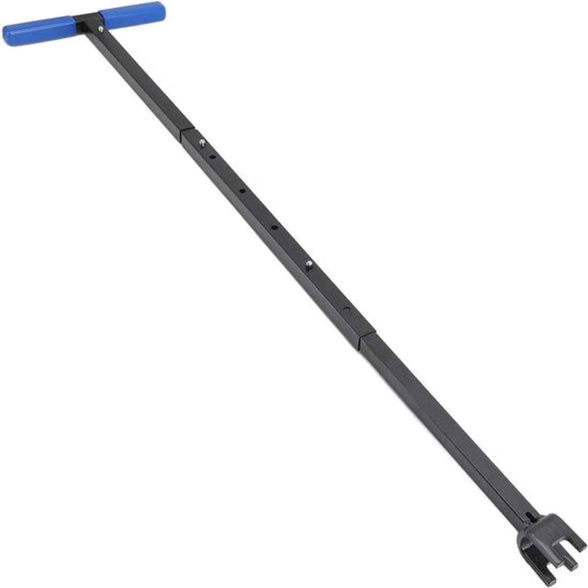 Opvouwbare watermetersleutel van staal met T-handvat - multifunctioneel gereedschap voor waterstop reparatie - 4-weg sleutel (blauw)
