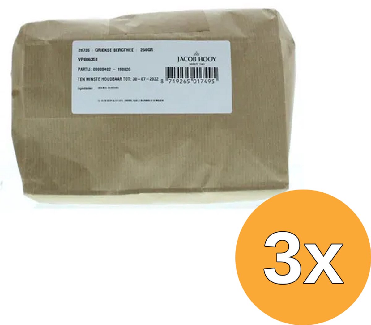 3x Jacob Hooygriekse Bergthee (250 gr)
