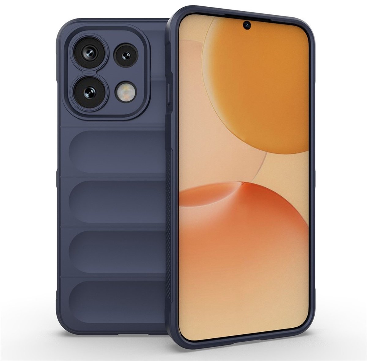 Coverup Hoesje - Geschikt voor OPPO Reno16 F Hoesje - Coverup Hands-On Rugged Back Cover - Blauw