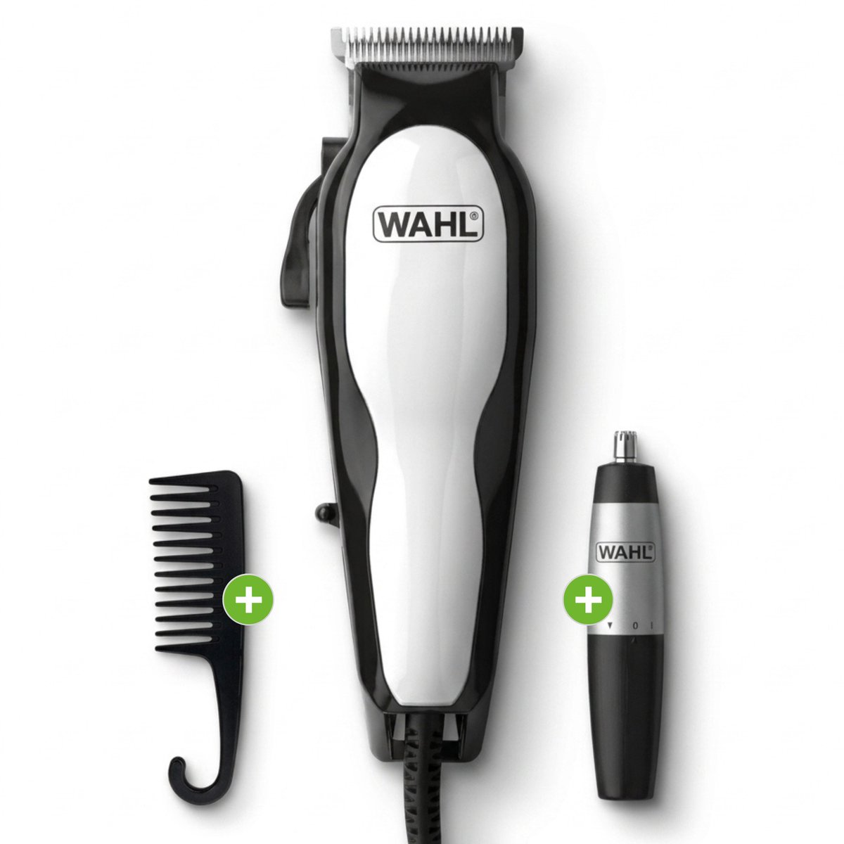 Tondeuse Wahl + 16 Accessoires - 40% Sneller Scheren door Zelfslijpende Messen - Trimmer Mannen Baard - Tondeuse Hoofdhaar - Tondeuze - Ultimate Complete Edition
