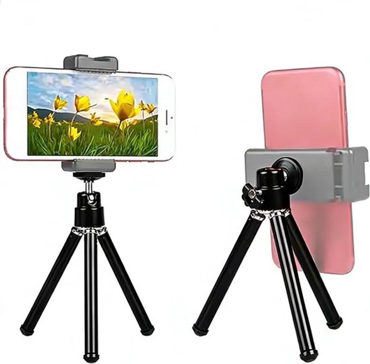 Flexibele Mini Statief voor Camera en Webcam - Draagbaar Aluminium Tafelstatief met Verstelbare Poten voor Stabiliteit en Gebruiksgemak