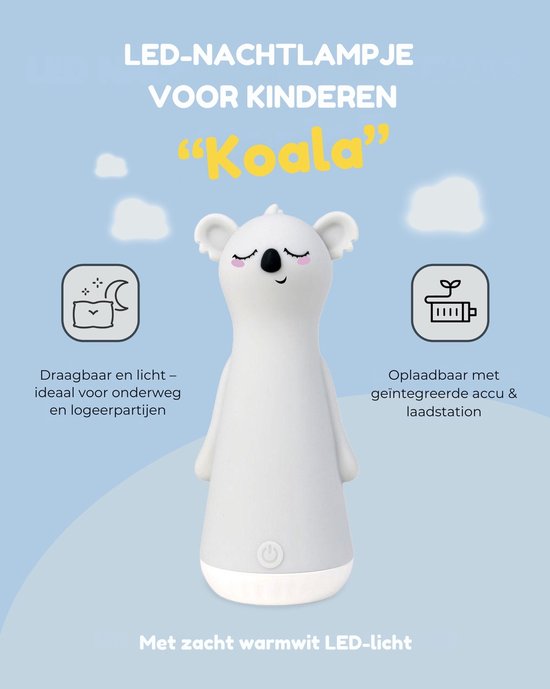 Koala zaklamp en nachtlampje 2-in-1 – een vertrouwd lichtje voor onderweg en bij het slapengaan van Robo Educational Toys — afbeelding 2