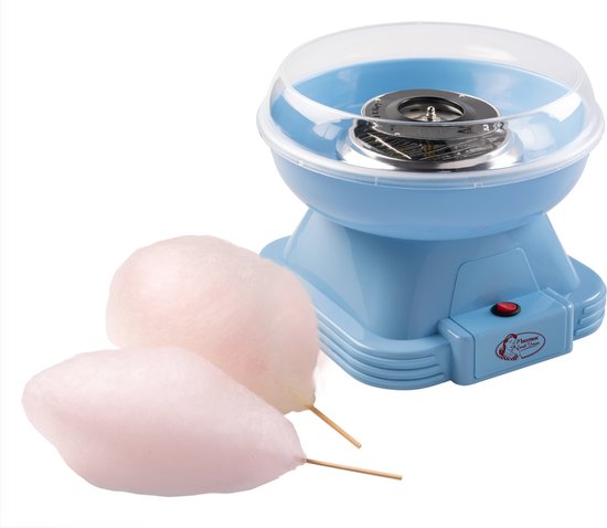 Bestron Suikerspinmachine - Sweet Dreams Collectie - met 10 stokjes & maatlepel - Blauw — afbeelding 4