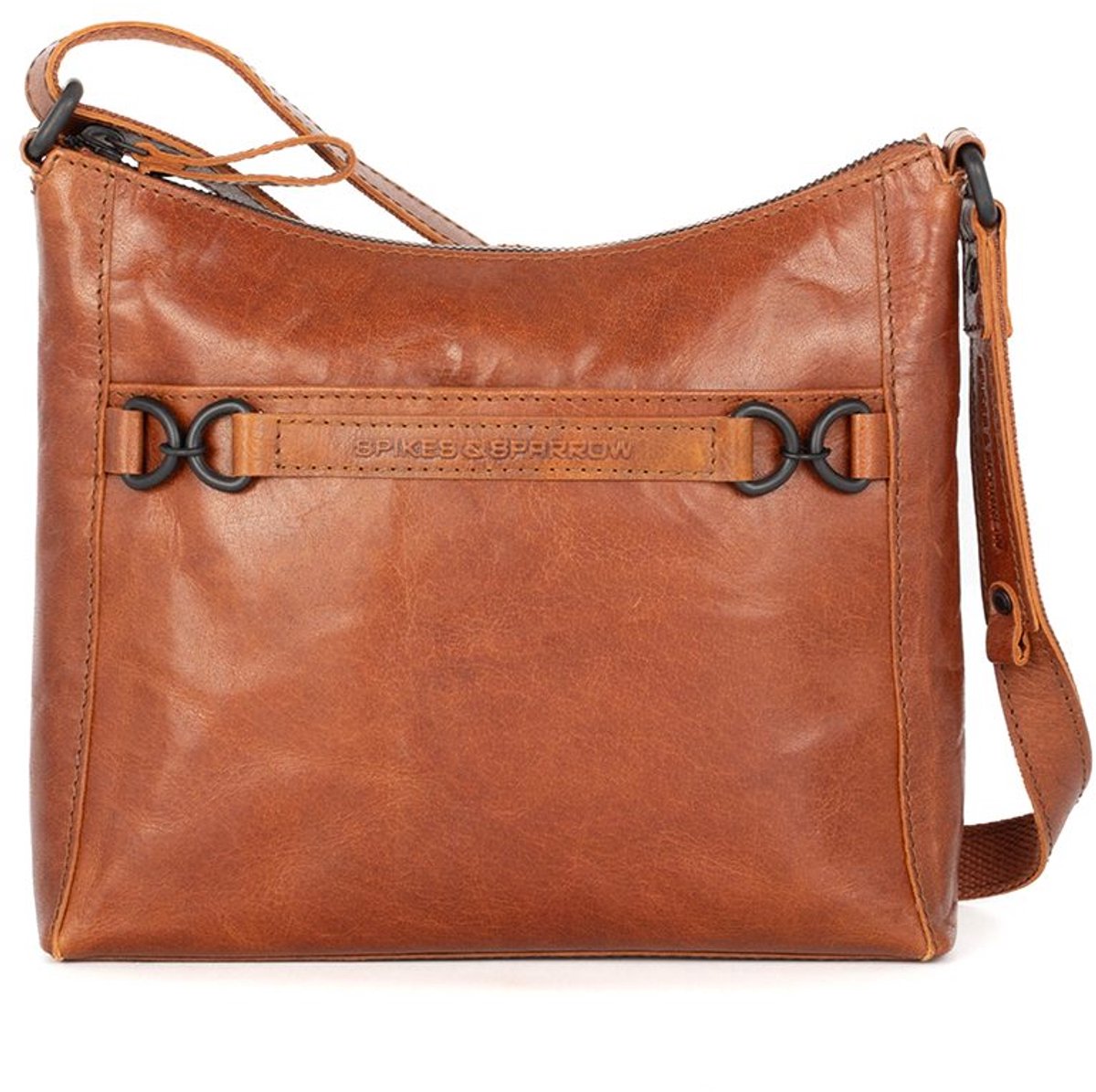Leren Crossbodytas - Elize - Brandy Cognac