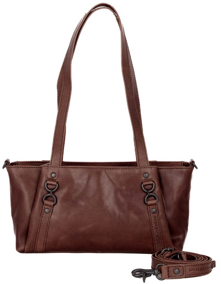 Leren Handtas - Starlet - Donkerbruin
