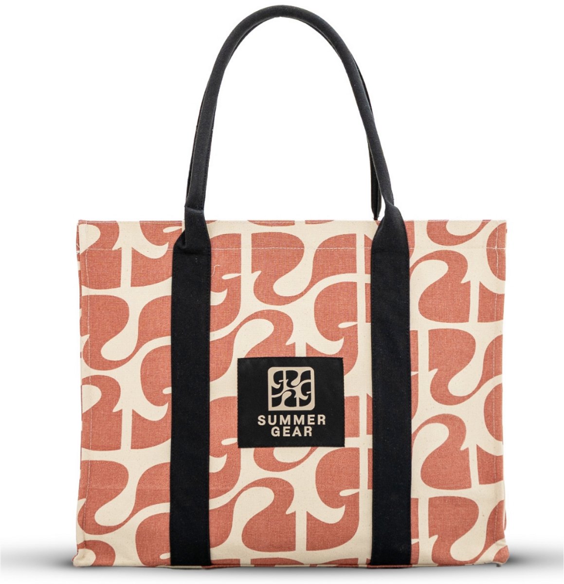Shopper dames met rits - Grote canvas schoudertas - Tote bag voor werk en dagelijks gebruik - Roze - SummerGear