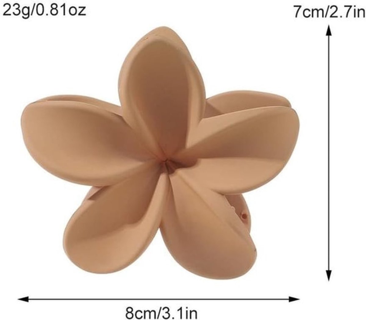 Haarspeld Bloem - Antislip Haarspelden - Haarclips Dames - Kunststof - 8 cm - Voor Vrouwen/Meisjes - Haarclip
