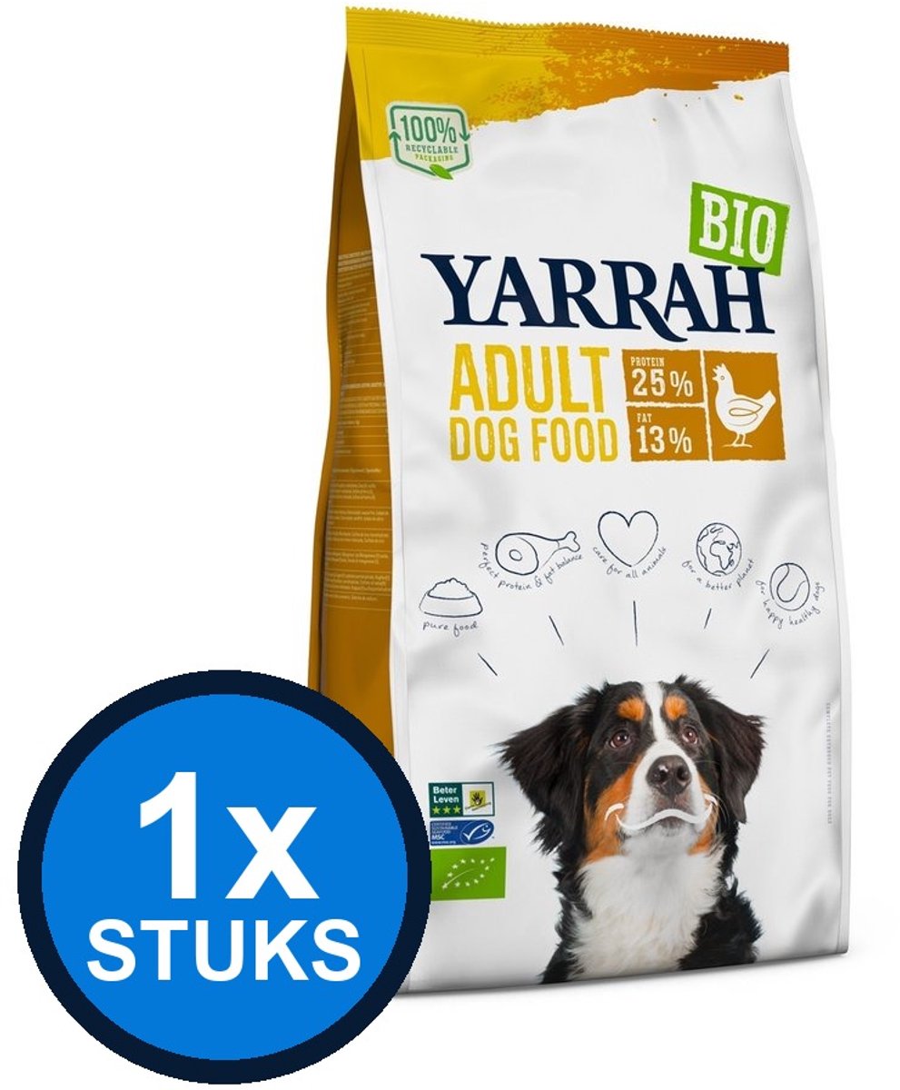 Yarrah 1x Yarrah Bio Adult Kip - Hondenvoer