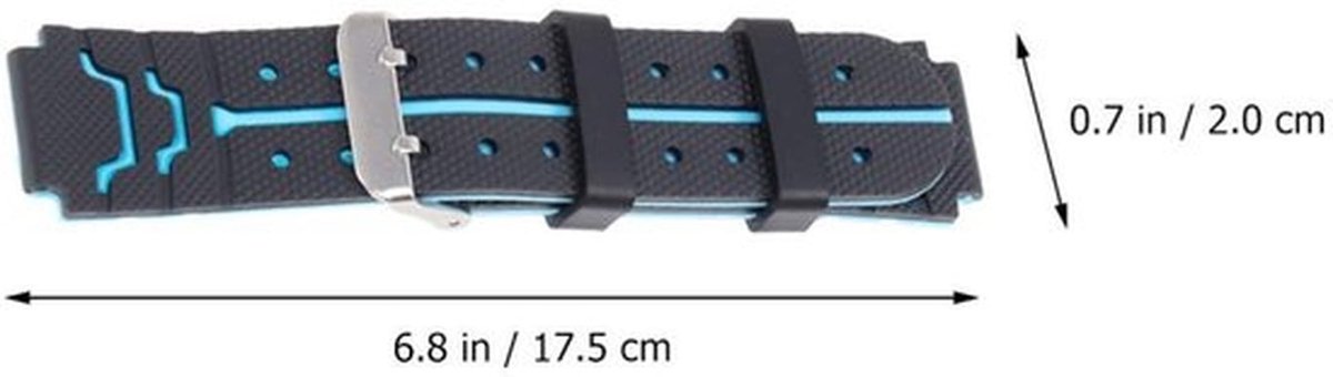 Siliconen horlogeband - Kinderhorlogebandje - Snelwissel - 16 mm - Waterdicht - Zweetbestendig - Geschikt voor jongens en meisjes - Reser...