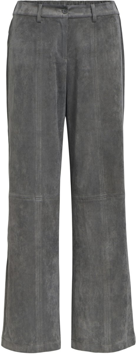 Object Broek Objmiya Hw Wide Pants 146 23049860 Gunmetal Dames Maat - M