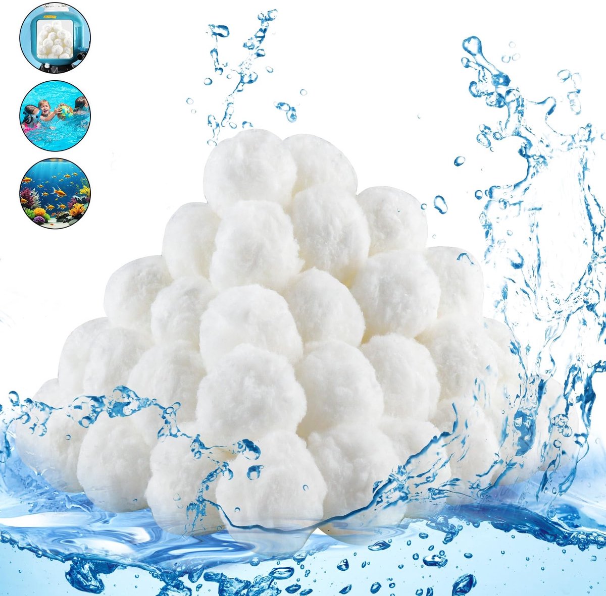 Solidchoice - Duurzame Polyester Pool Filter Balls voor Efficiënte Filtratie