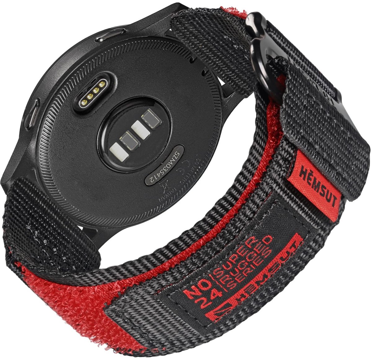 Solidchoice - 22 mm Nylon Vervangband voor Garmin Smartwatches