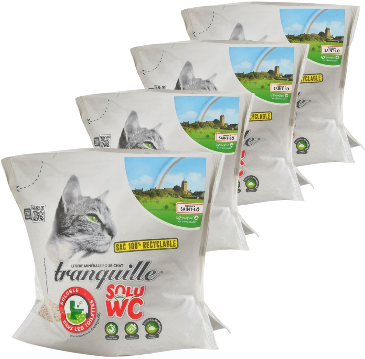 Solidchoice - Absorberende Kattenbakvulling 4.4 Liter (4 Stuks)