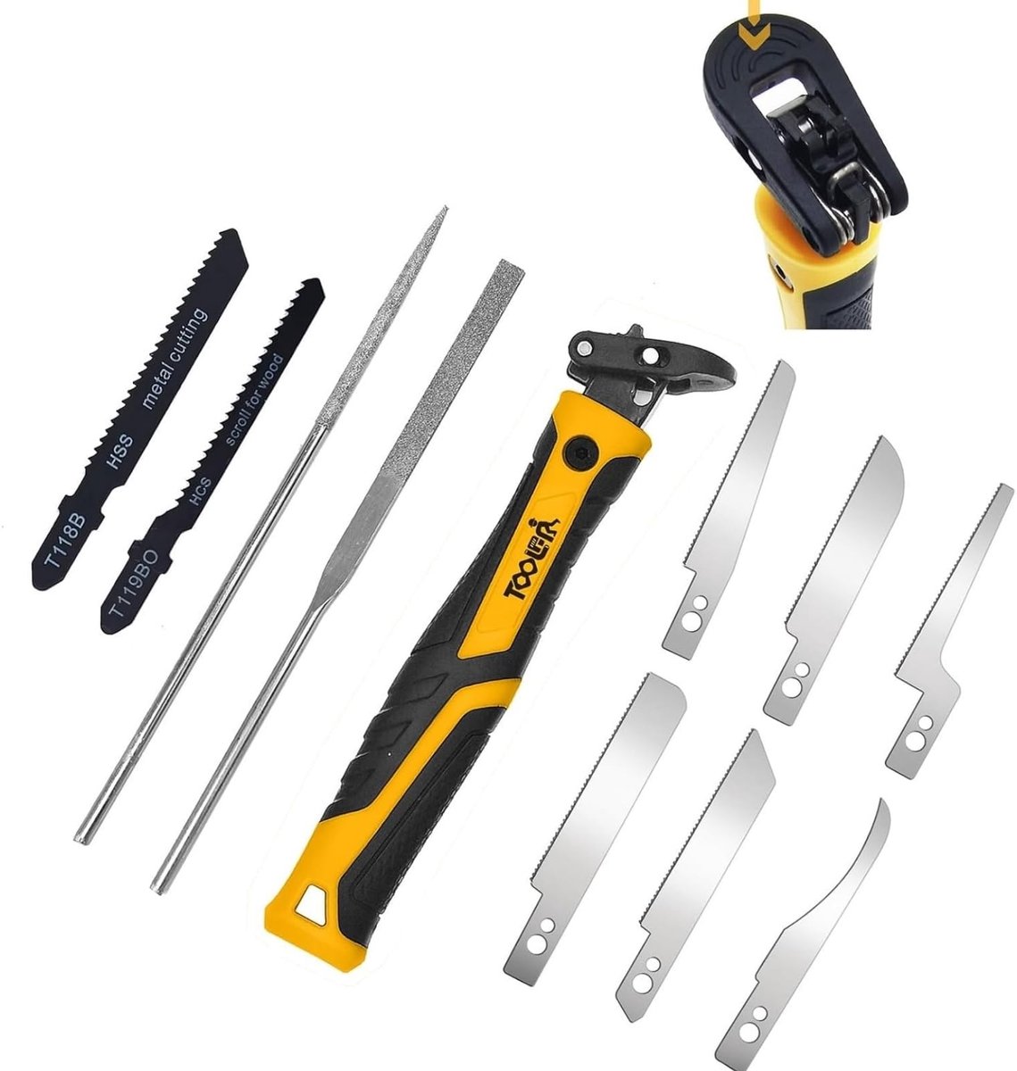 Solidchoice - 10-in-1 Modelbouw Zaagset voor Hout en DIY