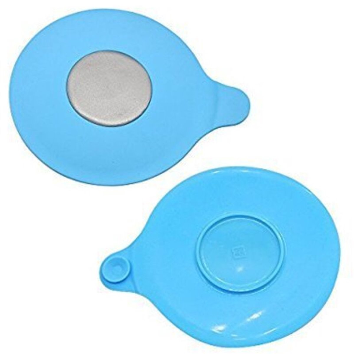 Tweedelige haarvanger geschikt voor in bad (blauw), afvoerfilter geschikt voor bad, filter geschikt voor wastafel, siliconen afvoerstopjes geschikt voor badkamer/wasruimte