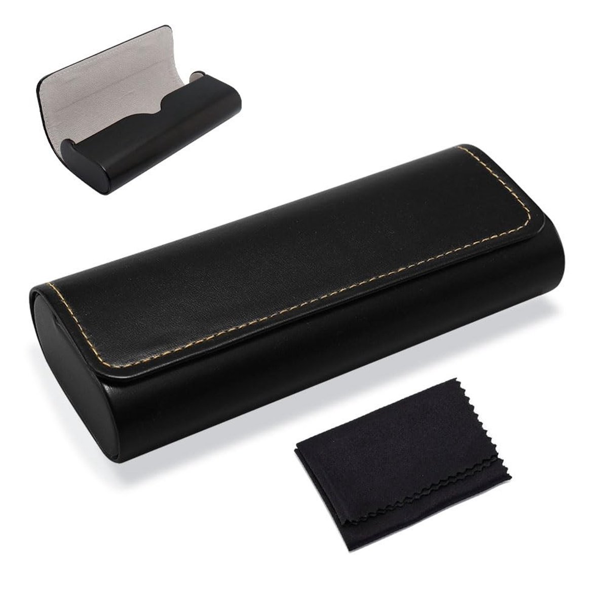 Solidchoice - Premium Lederen Brilhoes met Magnetische Sluiting