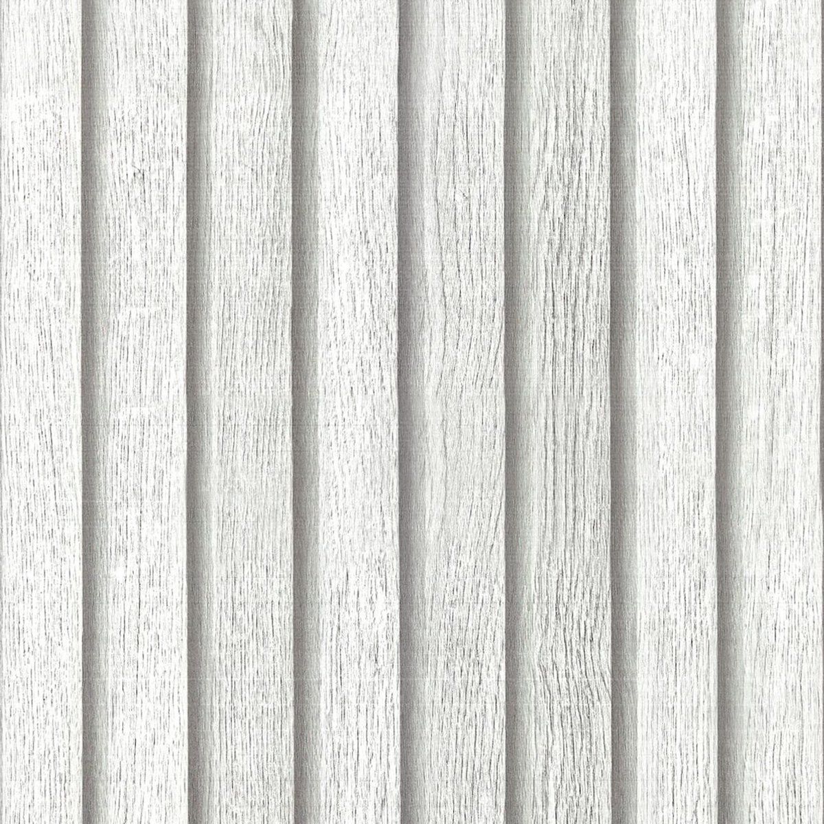 Solidchoice - Zelfklevend Houtlook Behang, 40CMx10M, Wit