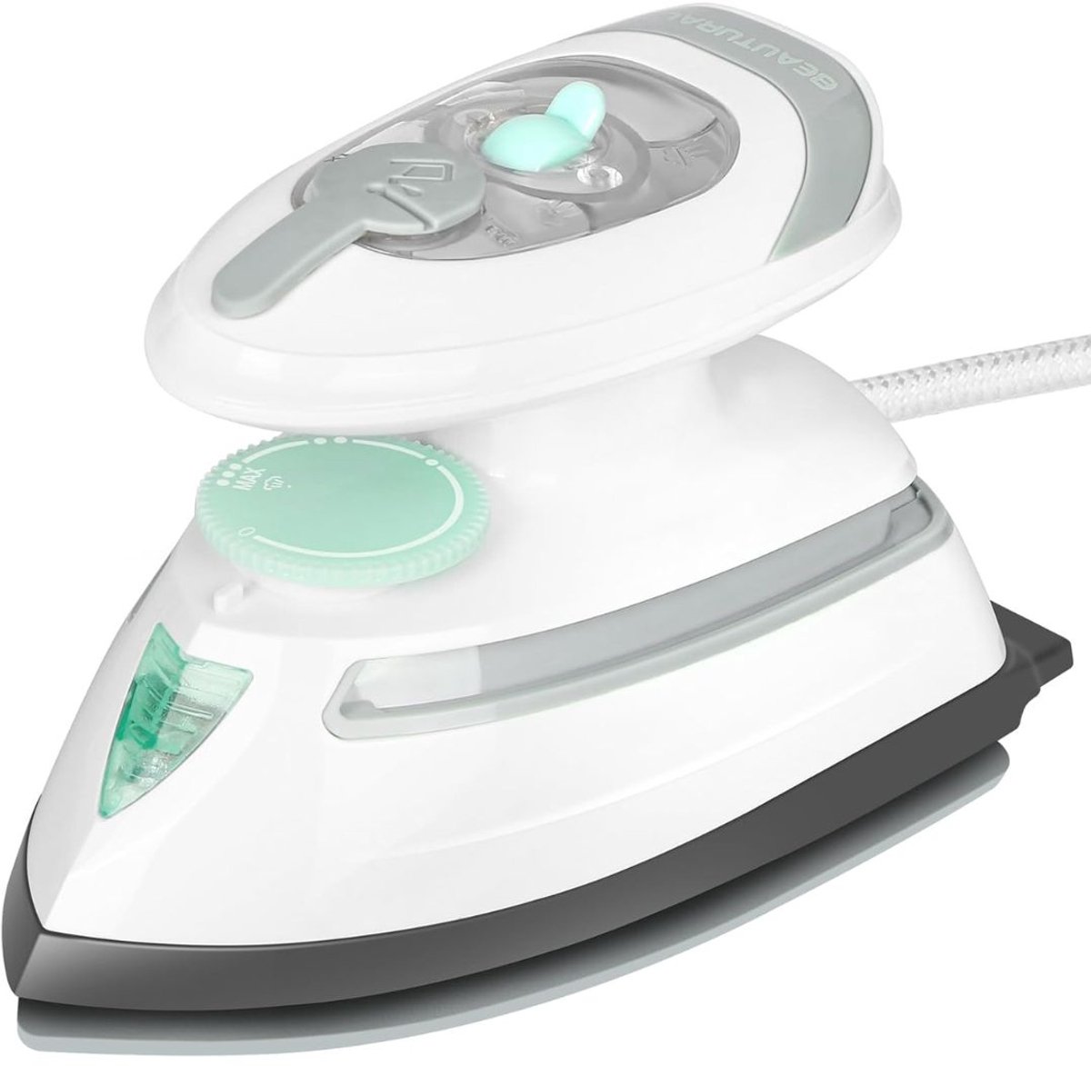 NIVA® Reisstrijkijzer - Handstomer - Mini strijkijzer - Wit - 18cm × 8cm × 9cm