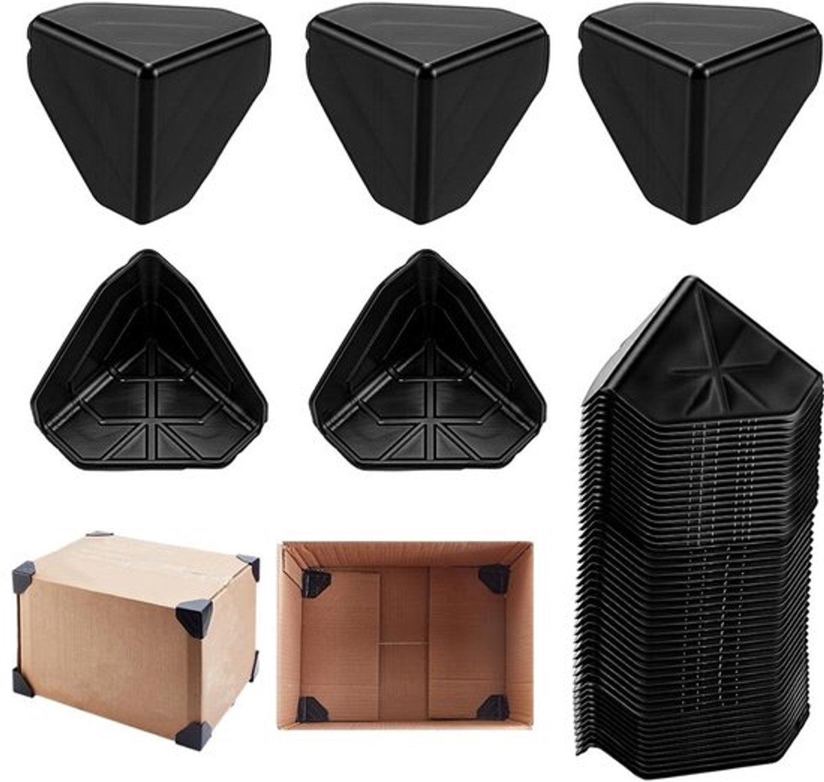 Hoekbescherming 200 Stuks - PVC Hoekbeschermers - Verzenddozen Bescherming - Verpakkingsrandbescherming - Duurzaam - Flexibel - Verpakkingsbescherming