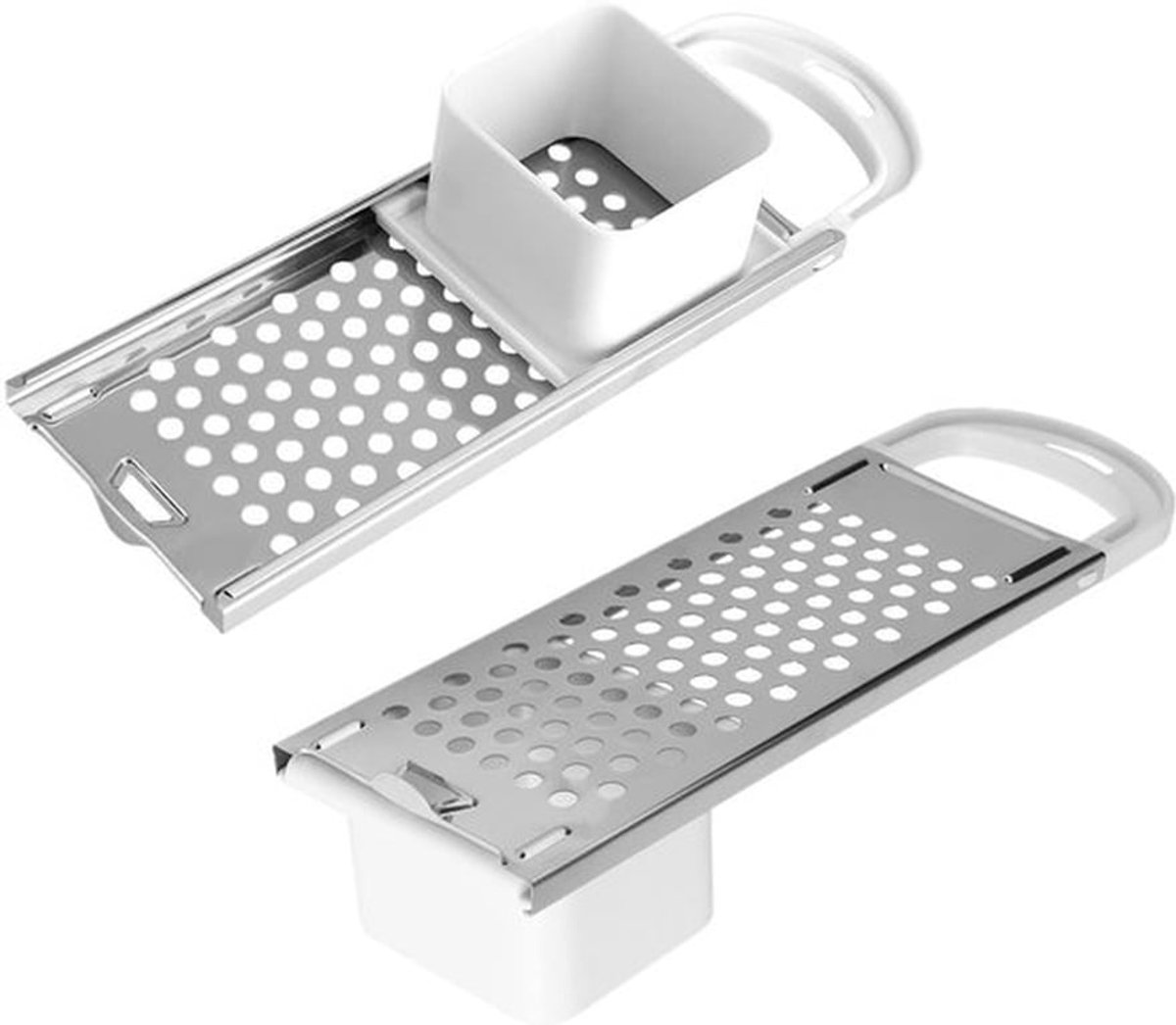 Spaetzle Maker - Roestvrijstalen Noodle Maker - Duitse Noodle Press Tool - Comfortabele Handgreep - Set van 2