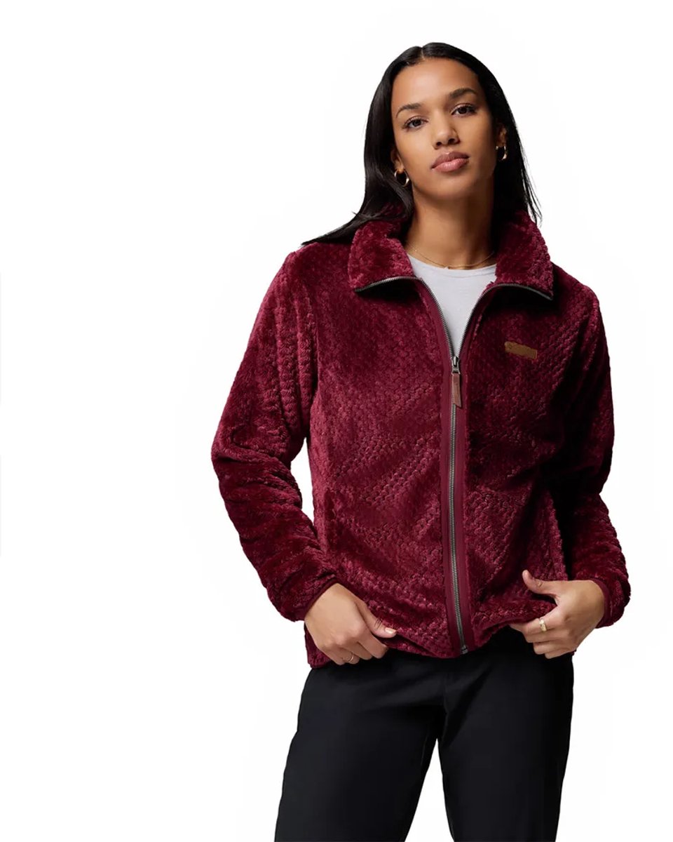 Columbia Fire Side™ Ii Sherpa Fleece Met Volledige Rits Rood XS Vrouw