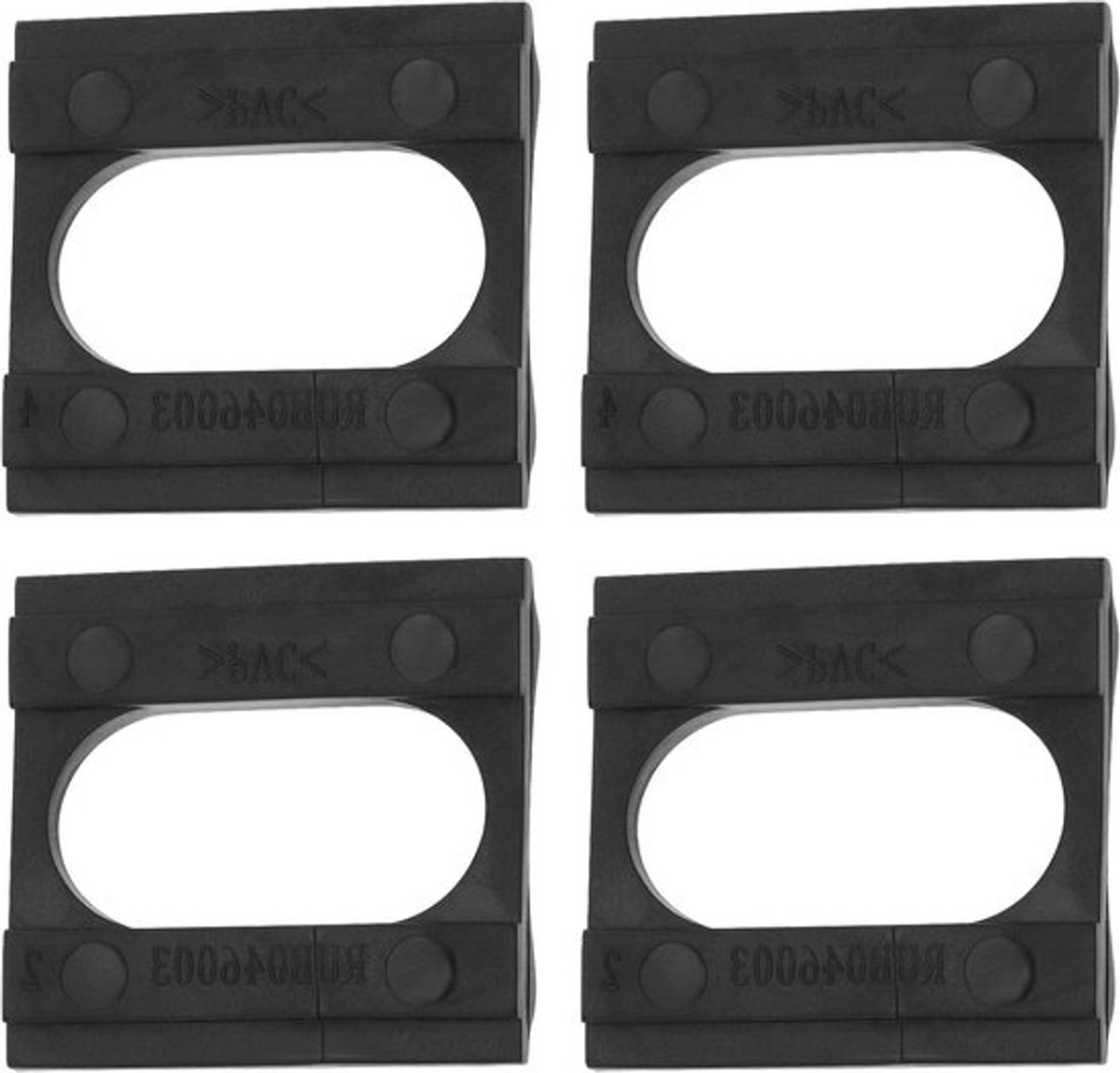 Fiets Batterij Mount Pad - Fiets Beugel Spacer Mount Pad - E fiets - Rubber - Spacer - Compatibel met Hailong Max G56 G70 Batterij, Zwart.