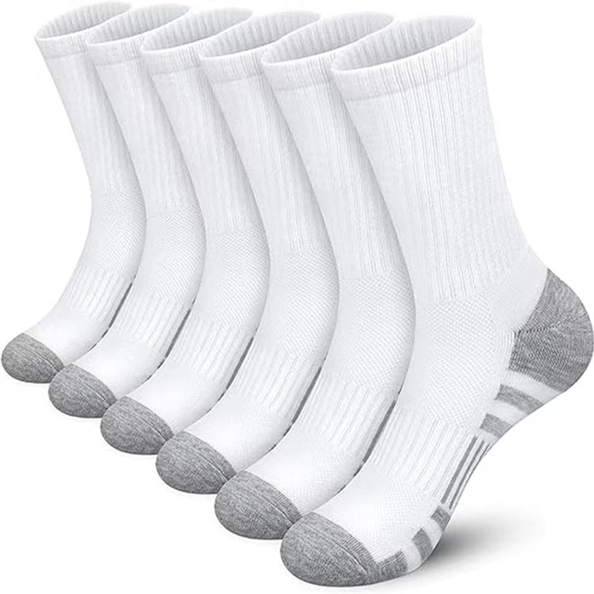 Herensokken - Grijs - Ademend - Casual Sneakersokken - Voor Heren