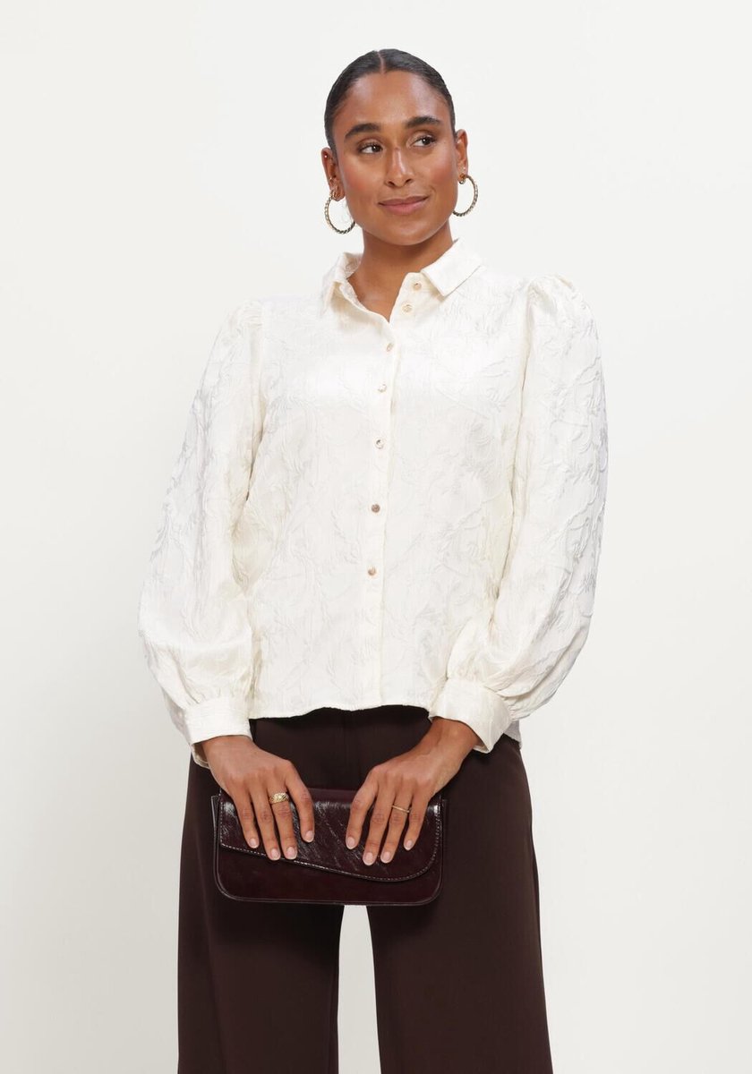 Freebird Benda Dames - Blouse - Ecru - Maat XS