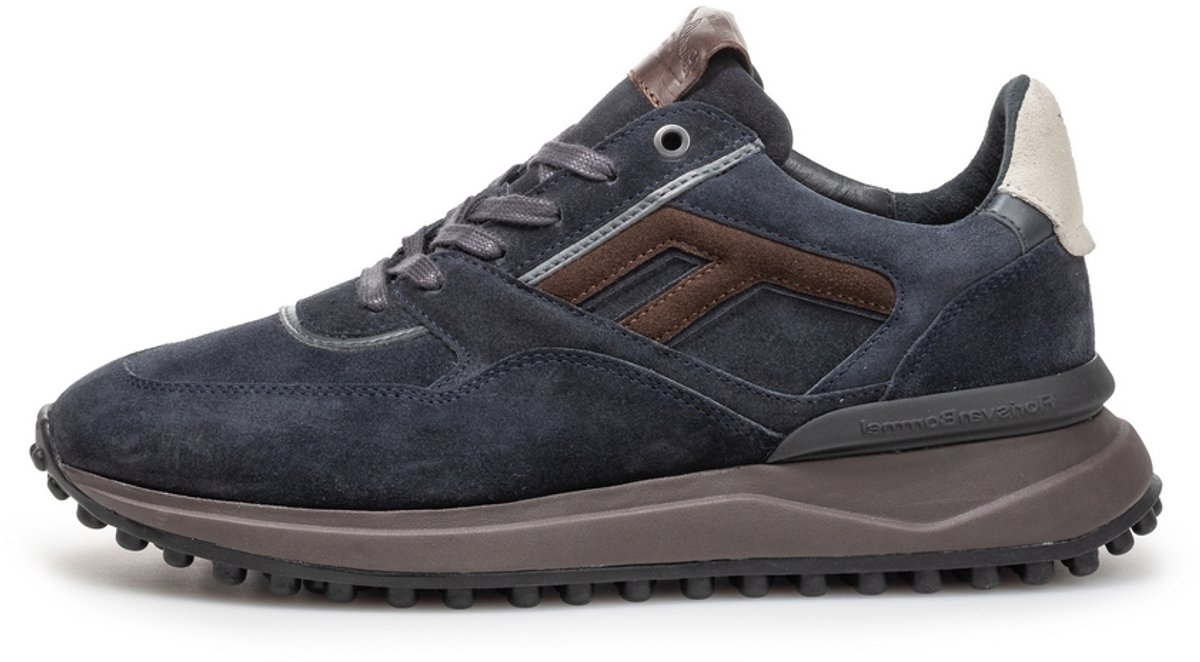 Floris van Bommel - Noppi 29.69 - Veterschoenen sneakers - SFM 10139 41 04 - Blauw