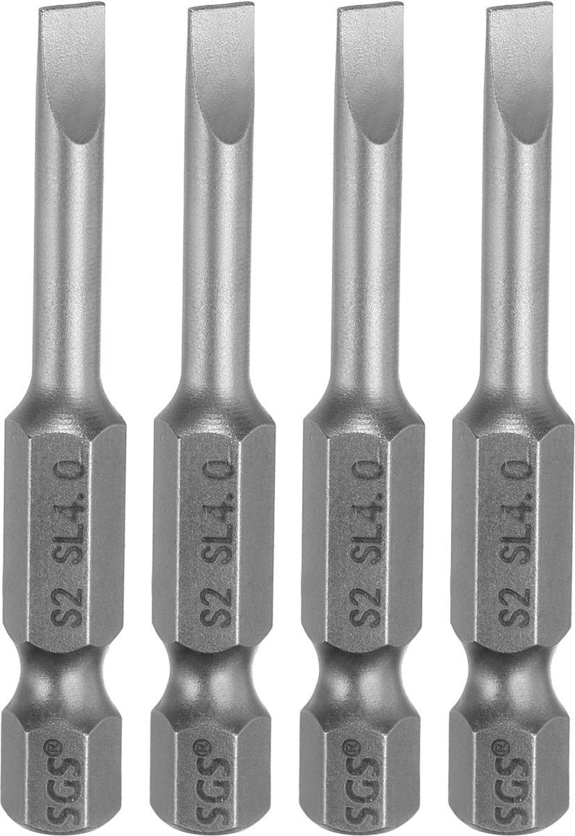 Schroevendraaier Bit Set - 4 Stuks Magnetisch SL4.0, 50mm Lengte
