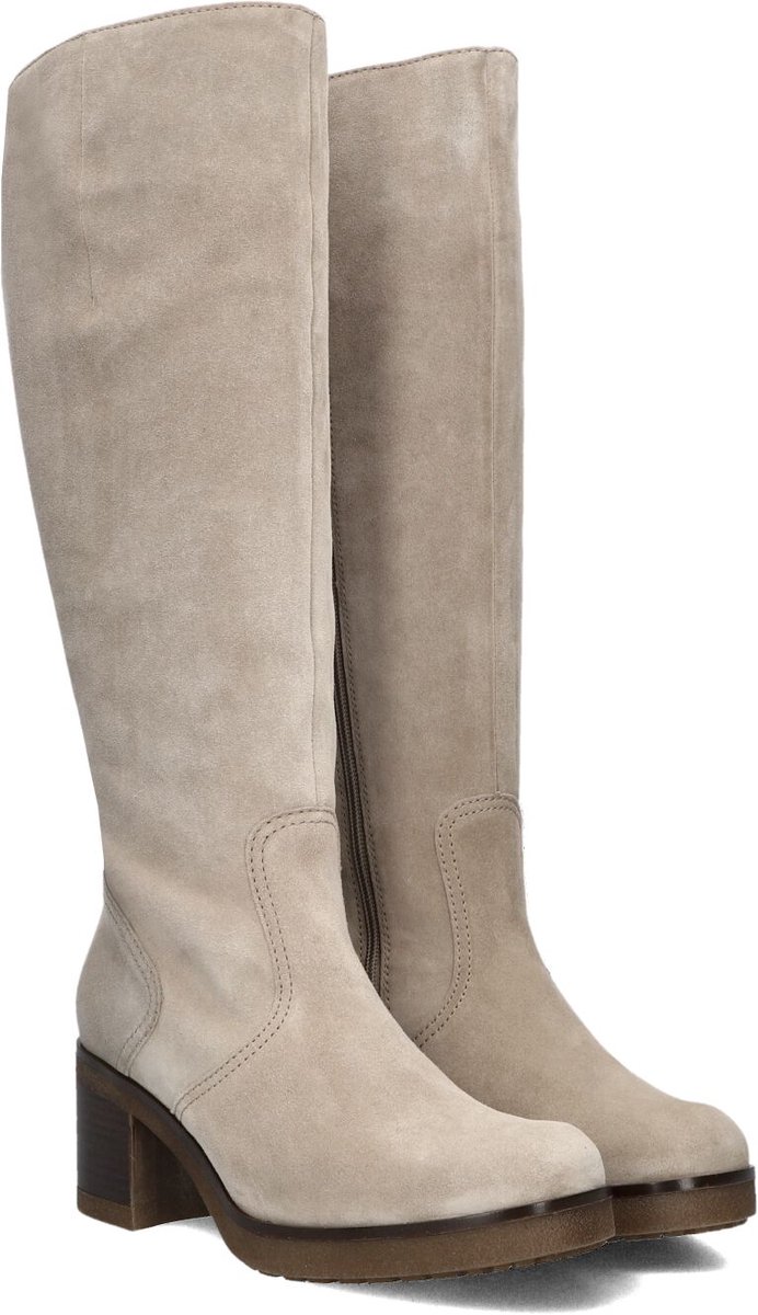Gabor 857 Laarzen - Suède - Dames - Beige - Maat 37