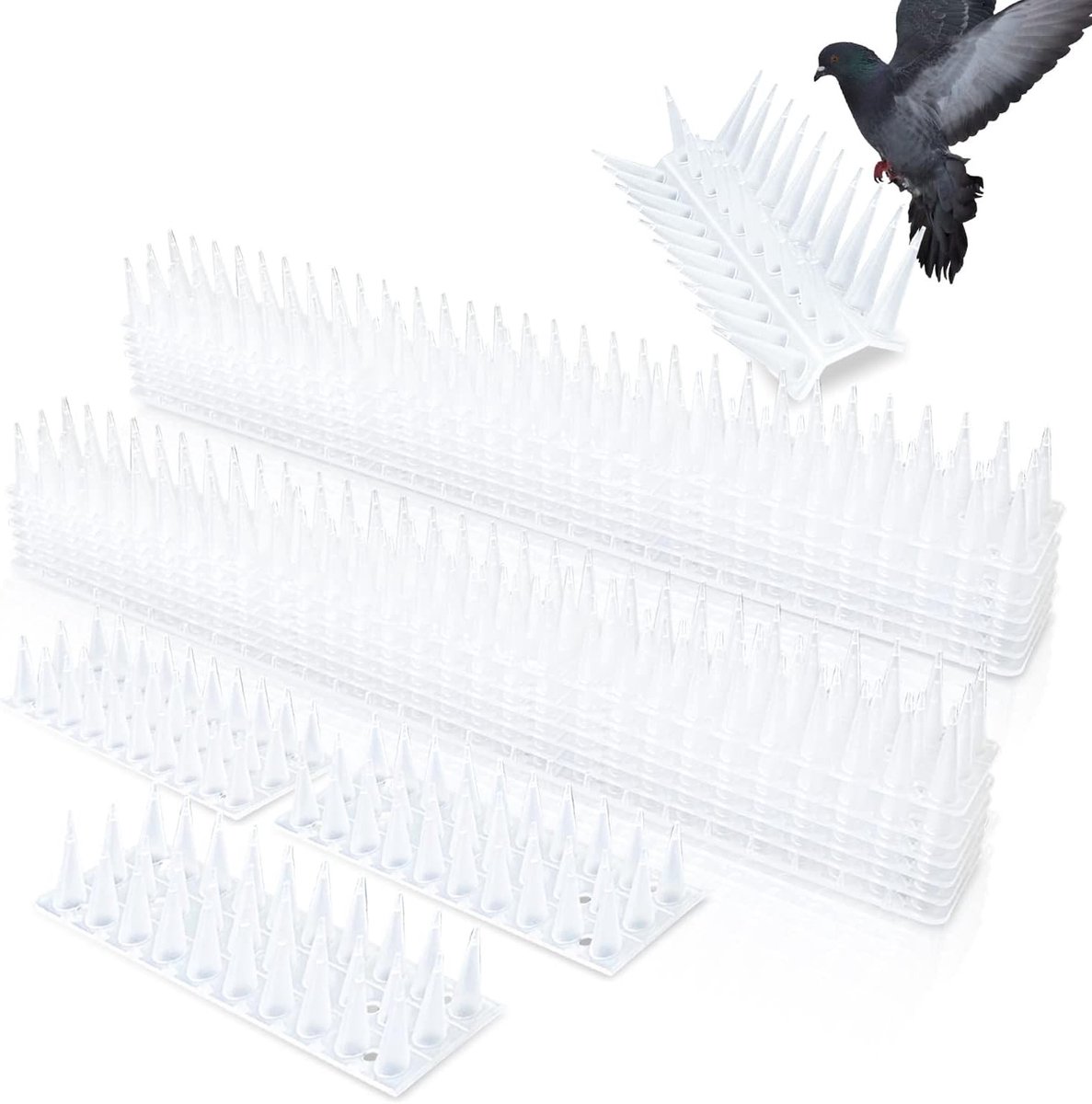 Vogelafweerspikes - Kunststof - 5,16 m - Flexibele Spikes voor Dierenafschrikking - Voor Balkon en Vensterbank