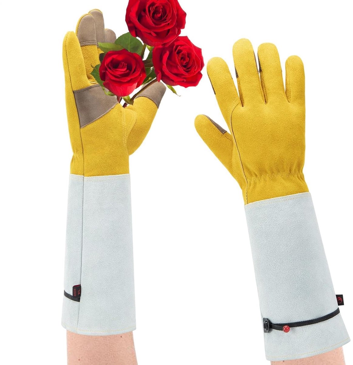 Handschoenen met bescherming tegen doornen | Lange manchetten voor planten en snoeien | Veiligheidshandschoenen voor tuinieren | Kras‑ en doornbestendig | Geschikt voor tuin, achtertuin, gazon, terras en landschapsarchitectuur| Cyslmuk®