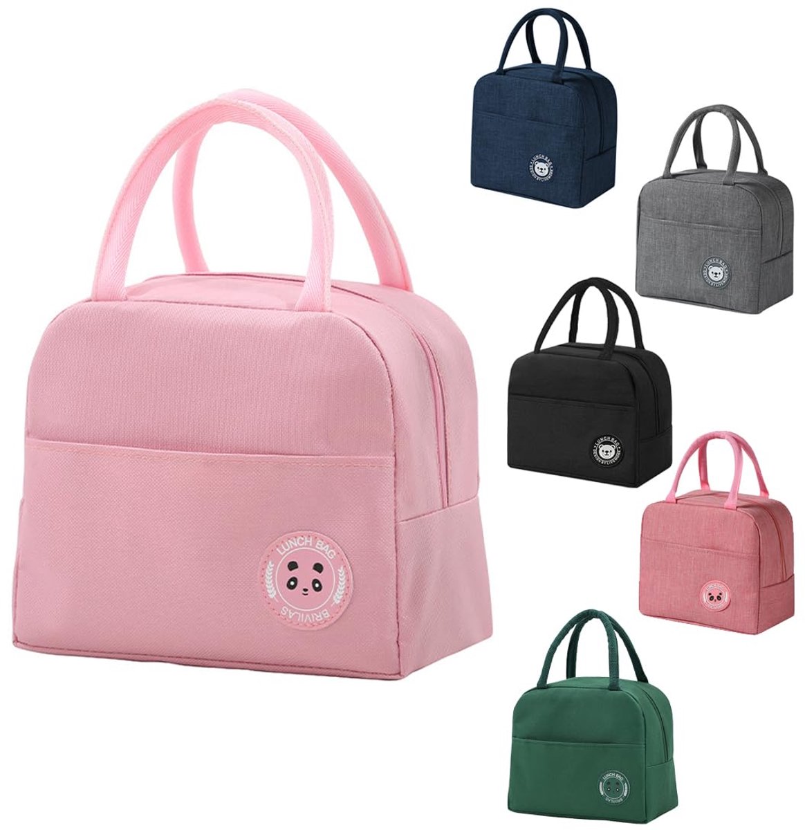 Isolerende Koeltas 6L - Vouwbare Lunchbag voor Werk, School en Picknick (Rosa)