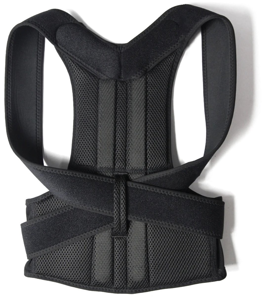 Velori Houdingcorrector L - Rugbrace - Houdingsbrace - Schoudercorrector - Rugondersteuning - Verstelbare Postuurband - Ademend - Taille 85-100 cm