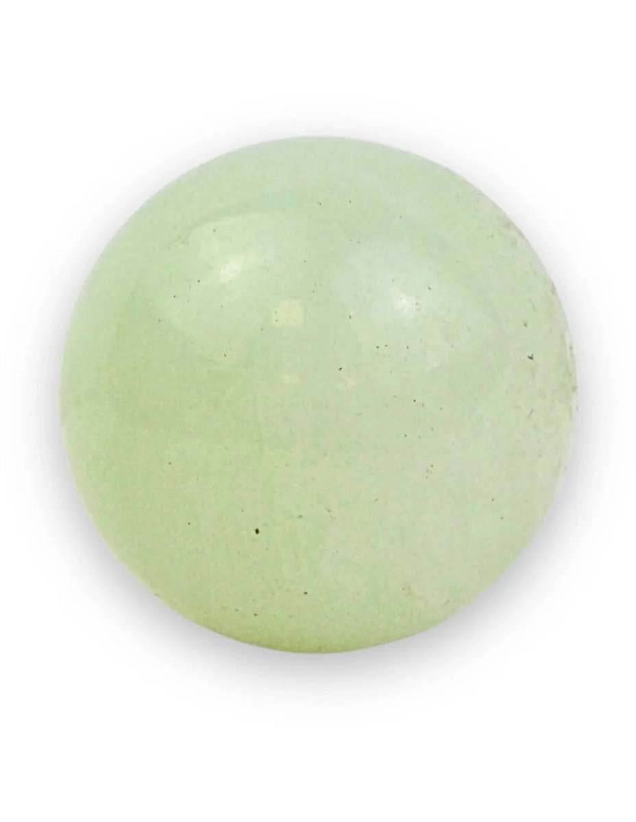 Edelsteenbol natuurlijk Hetian Jade, 2,5- 3 cm