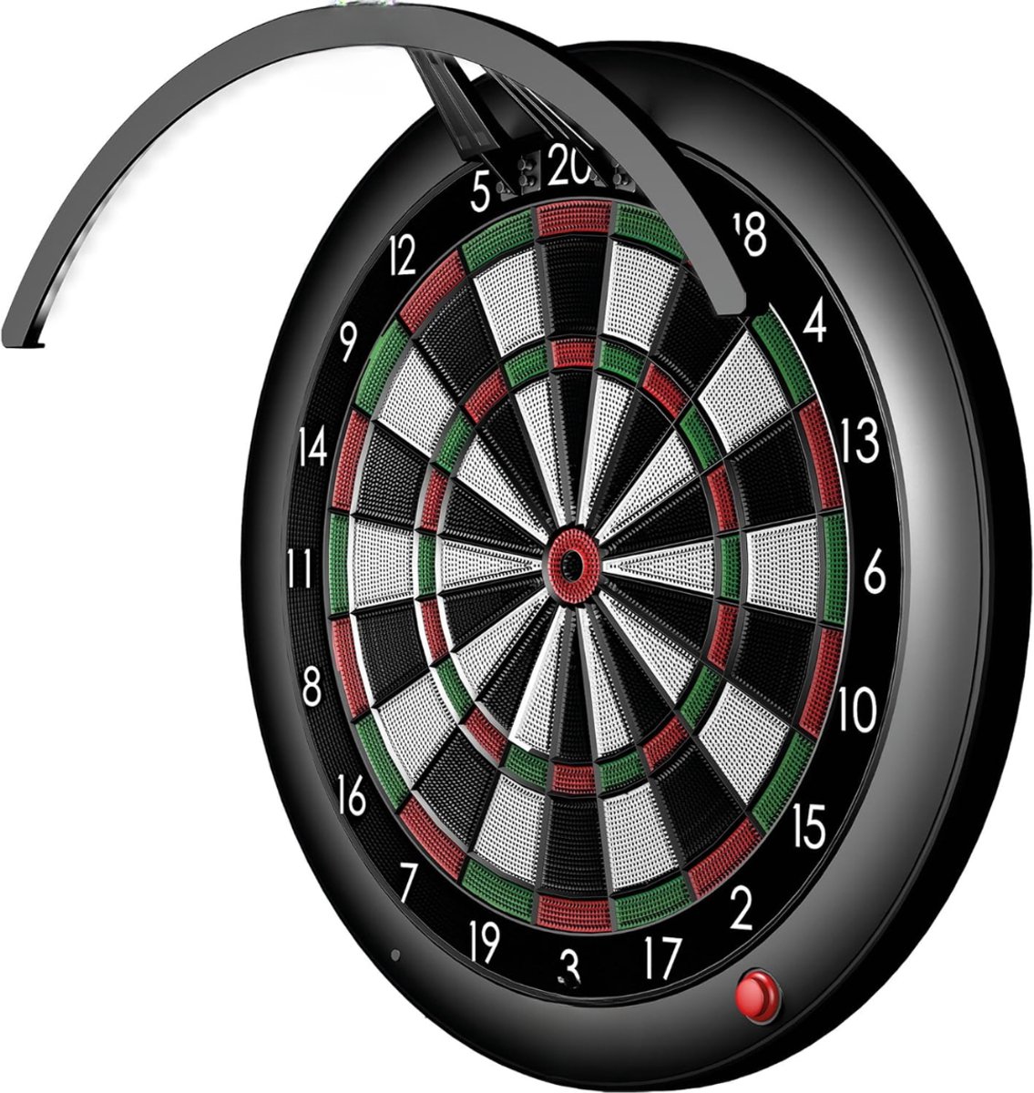 Florixa® Dartbord Verlichting - Dartbord Licht - Dartbord - Dartbord Verlichting Led Surround - Dartbord Surround Ring - Zwart - ‎63cm x 23cm x 6cm