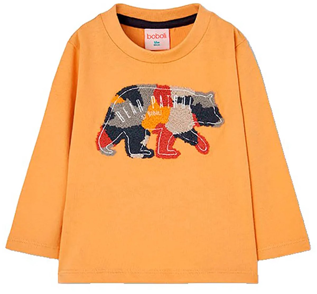Boboli 534046 T-shirt Met Lange Mouwen Geel 3 Years Jongen