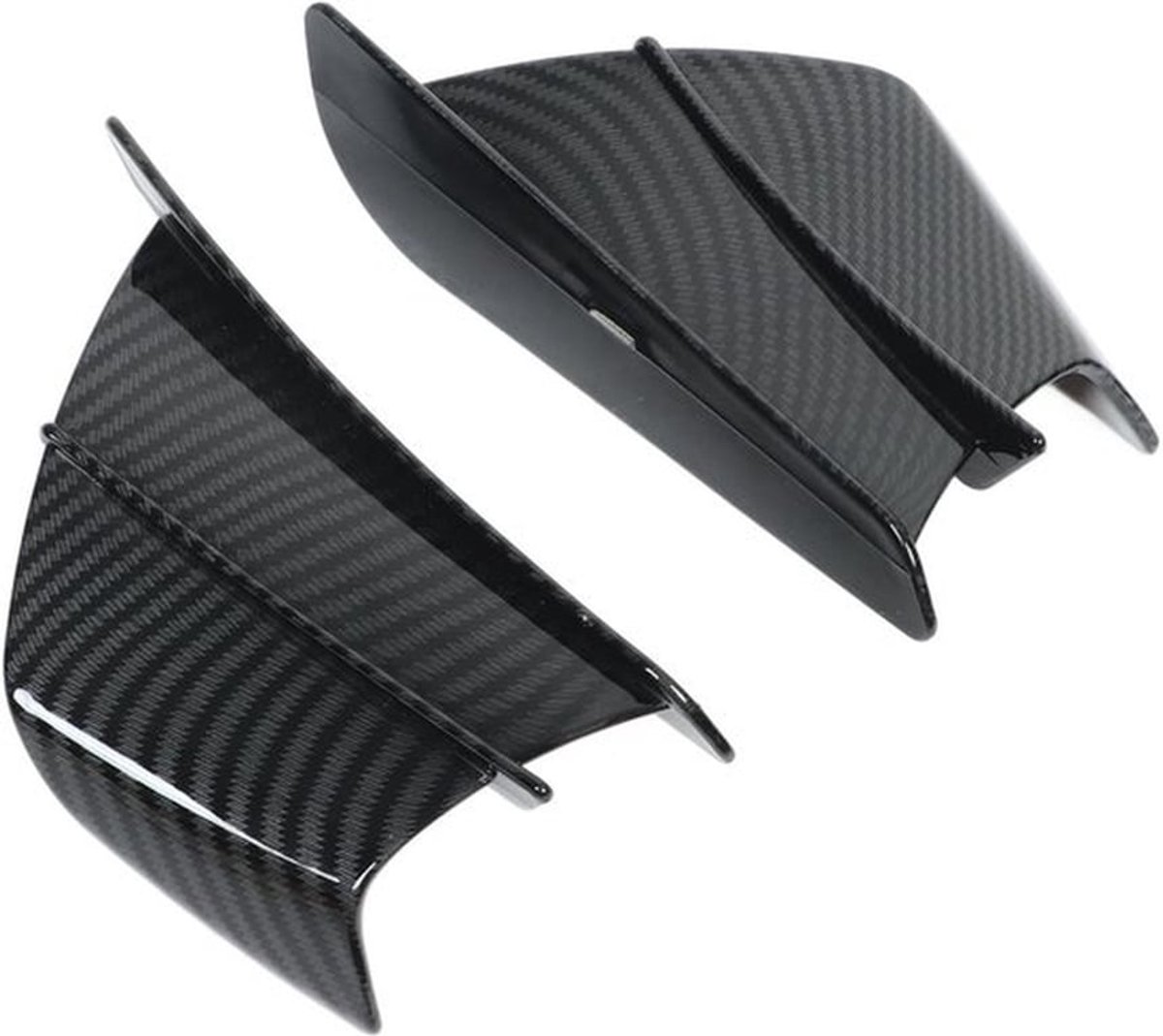 Windvleugel Modieus Ontwerp - Motorfiets Aerodynamische Vleugel - Koolstofvezel Stijl - Duurzaam ABS Materiaal - Verbeterde Rijervaring - Universele Pasvorm - Motorvleugel