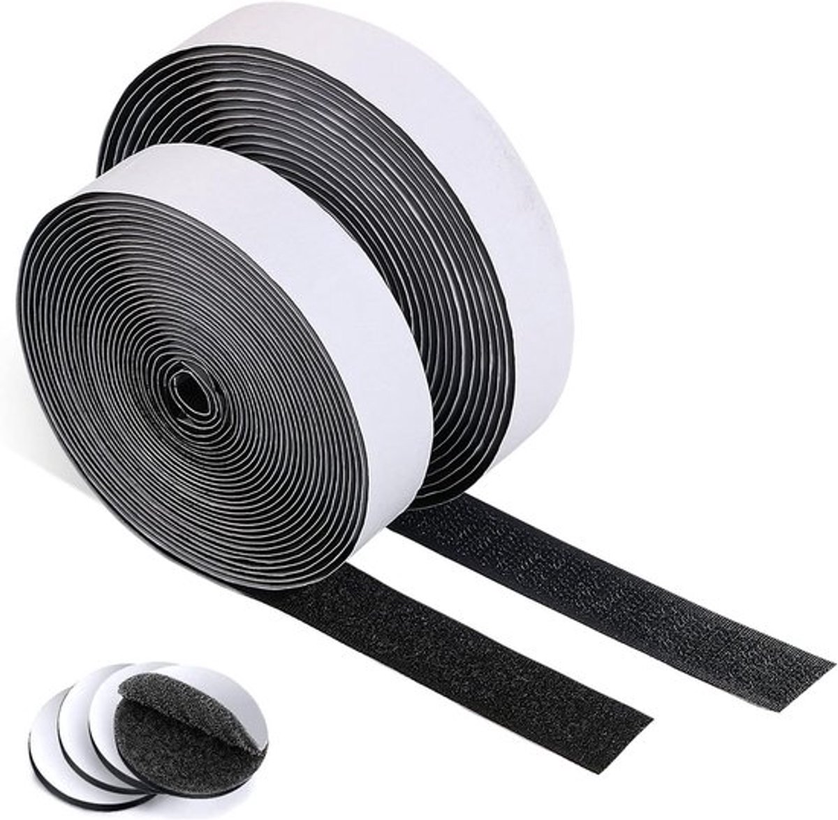 Zelfklevende Tape 8 m - Sterke Hechting voor Diverse Toepassingen, Ideaal voor Fotolijsten en Herbruikbare Bevestigingen (Zwart, 2 cm x 8 m)