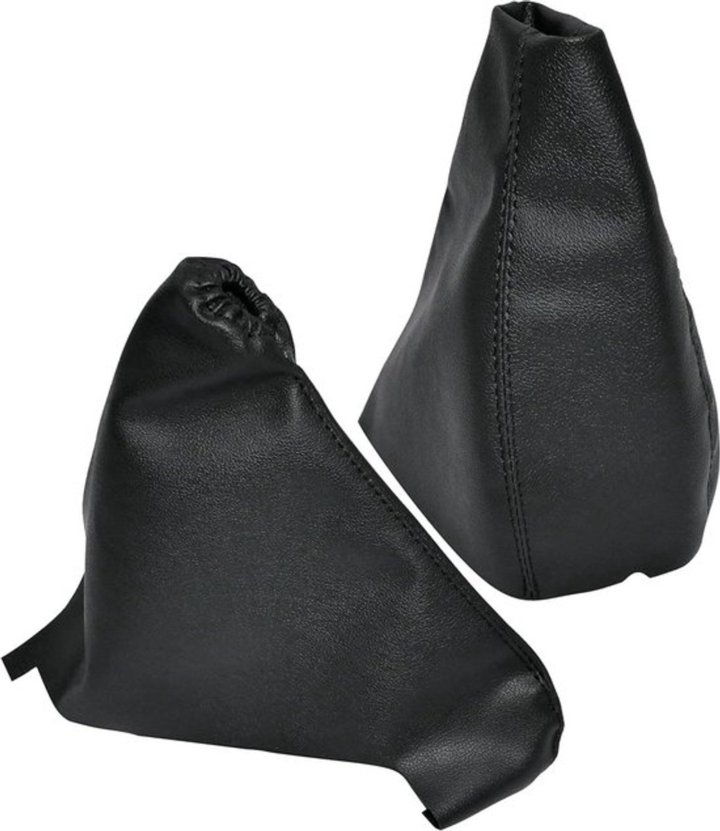Schakelmanchet en handremmanchet voor Opel Corsa D 2006-2014 in Zwart kunstleer - Goede kwaliteit en duurzaam.