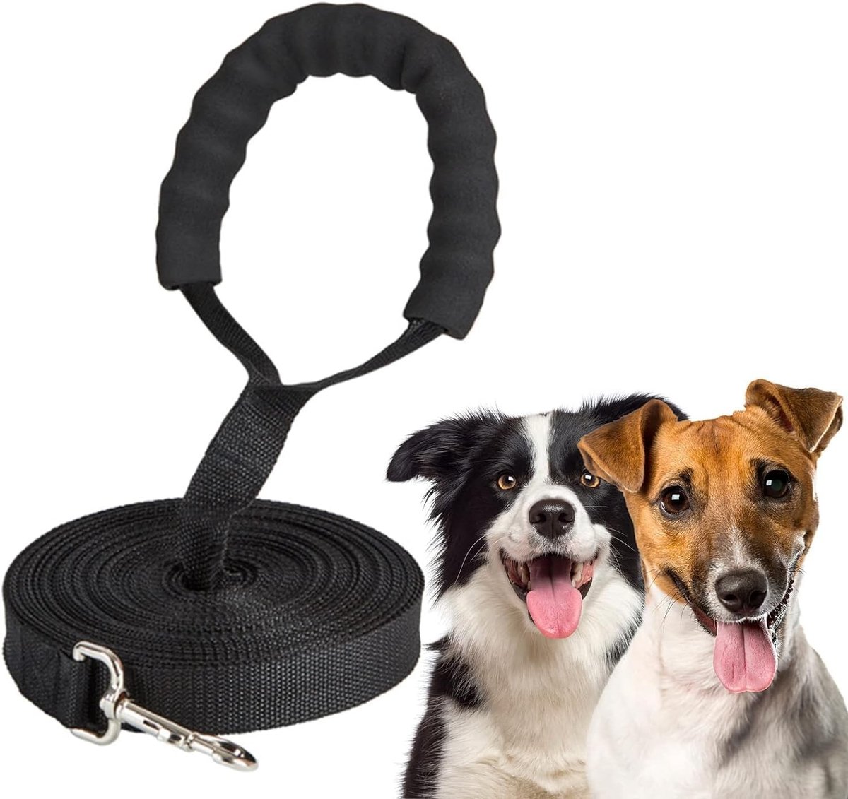 Hondenriem - 5 m - Trainingslijn met Gevoerde Handgreep - Voor Honden