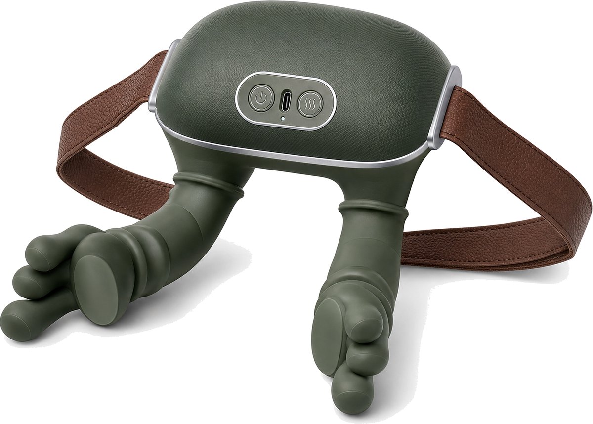 Luxavia Nekmassage Apparaat Shiatsu - Massageapparaat Nek Schouder met Warmte - Draadloos Oplaadbaar - Kneedmassage - Cadeau voor Haar en Hem