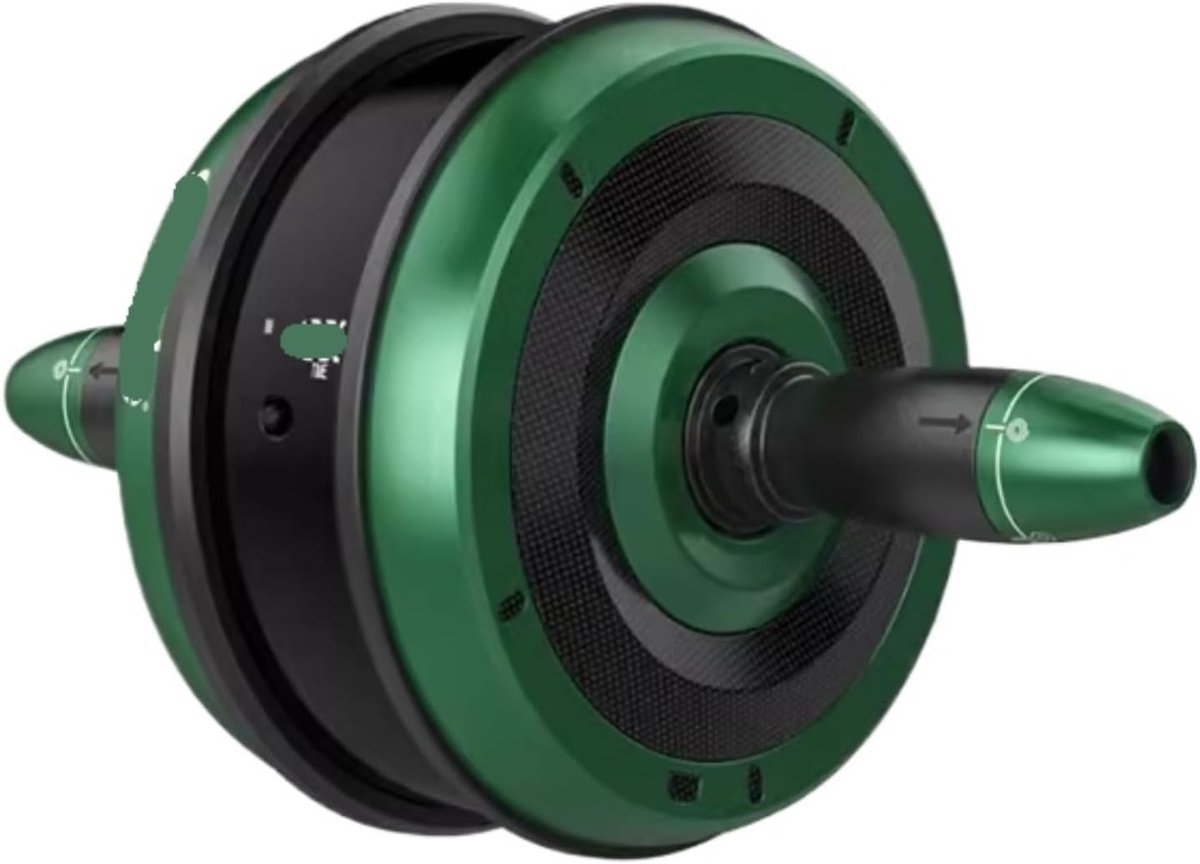 Buikwiel Buikroller - Core Trainer - Buikspieren Trainen - Automatische Rebound - 5.11 Inch Wiel - Groen