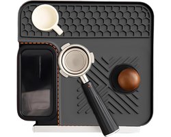 Koffiemachine Mat - Espresso Pad - Aanrecht Beschermen - Anti-vibratie Ontwerp - 30 cm Breed - Zwart