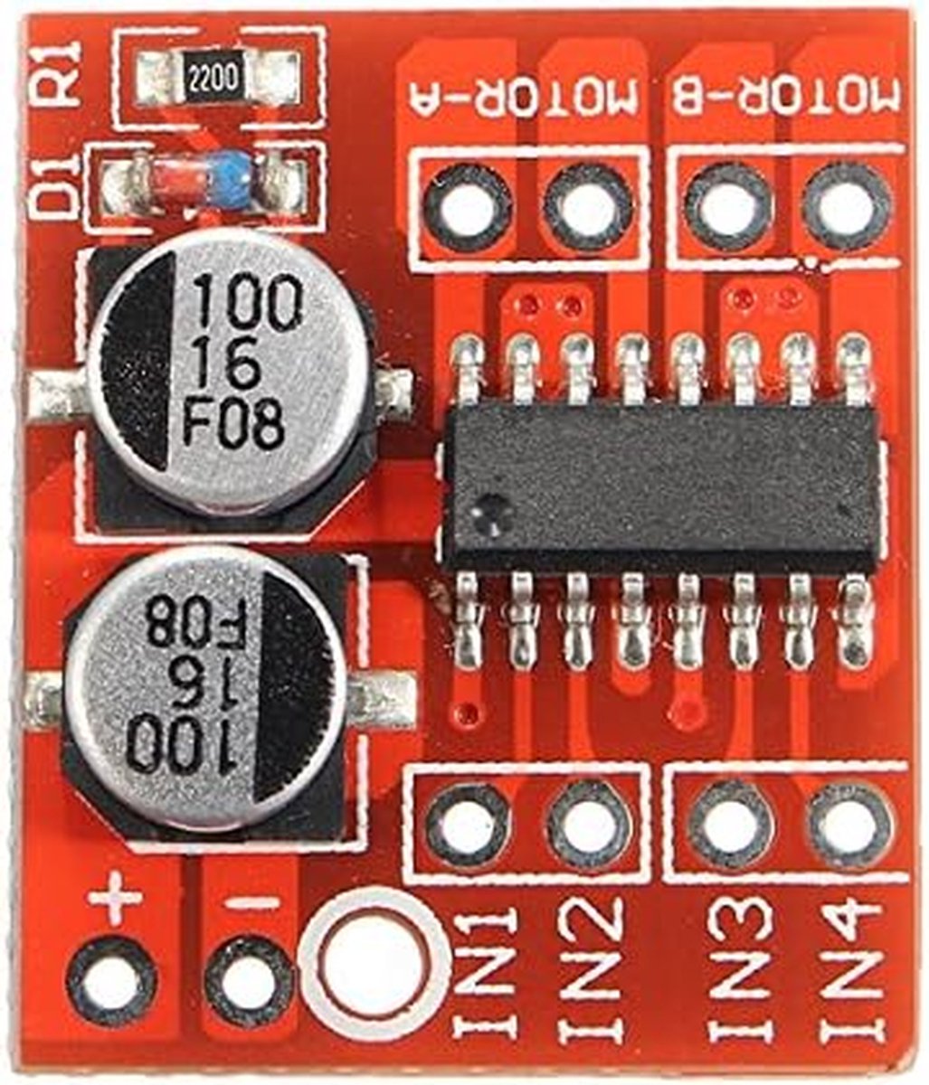 Motor Driver Board - H-brug Module - Robotica Projecten - Dubbel Kanaal - 3 Stuks - Groen