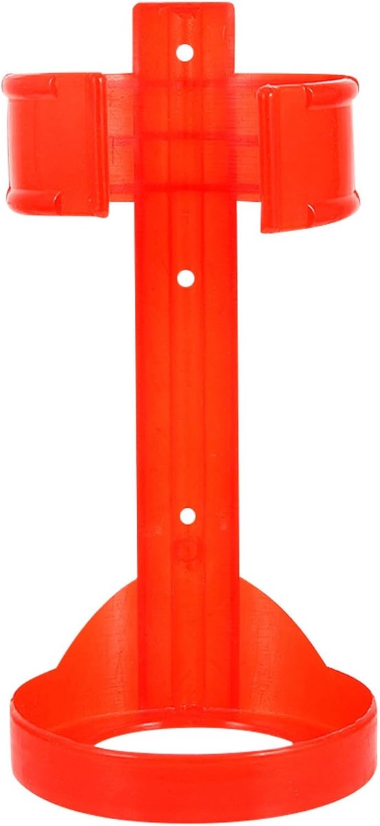 Brandblusserhouder - Wandbeugel - Noodsituaties Voorbereiden - Draagbare Haak - 18.5 cm - Rood
