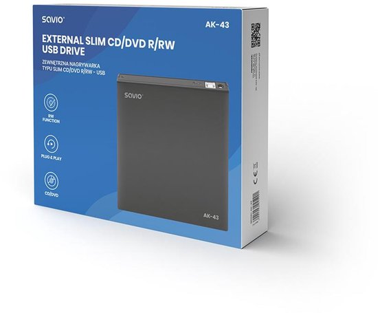 Napęd SAVIO AK-43 SLIM Czarny van Savio — afbeelding 3