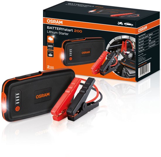 Osram BATTERYstart 200 – Litium Jumpstarter – 6000mAh – Powerbank