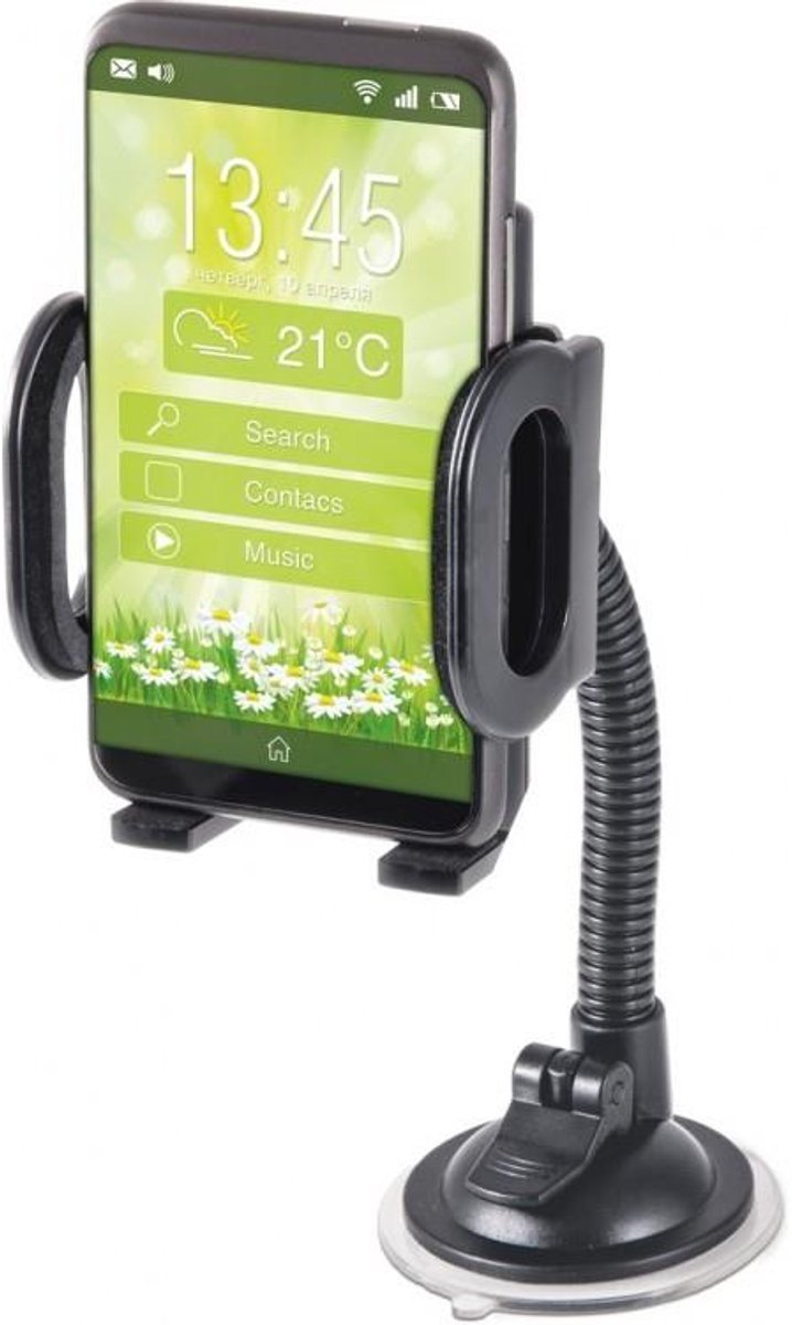 Defender Autohouder Voor Telefoon En Navigatie 55-120Mm Ideaal Voor Op Reis